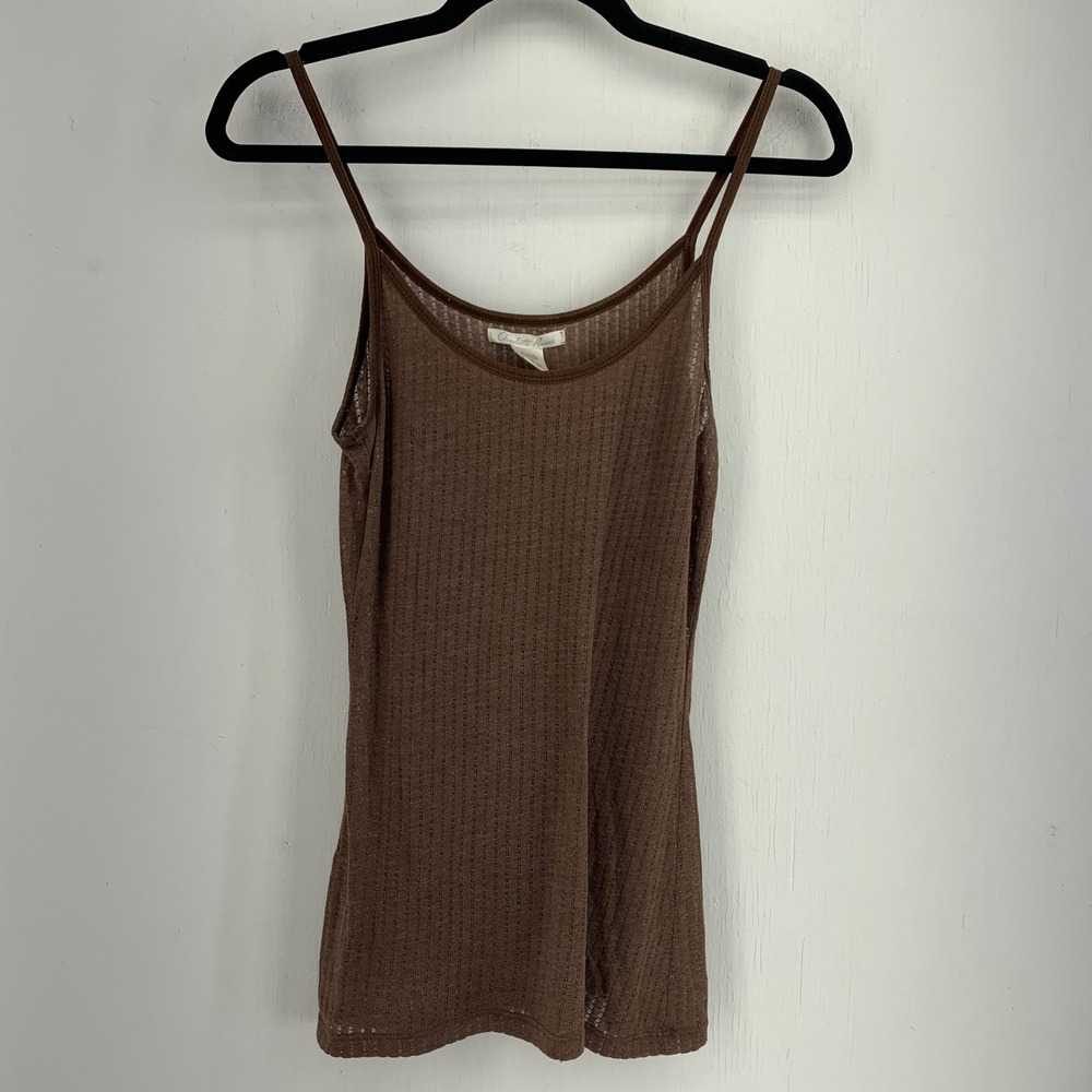 Charlotte Russe Y2K Grunge Earthy Fairyโ Cami Tank Top Medium 90s Indie Coquette